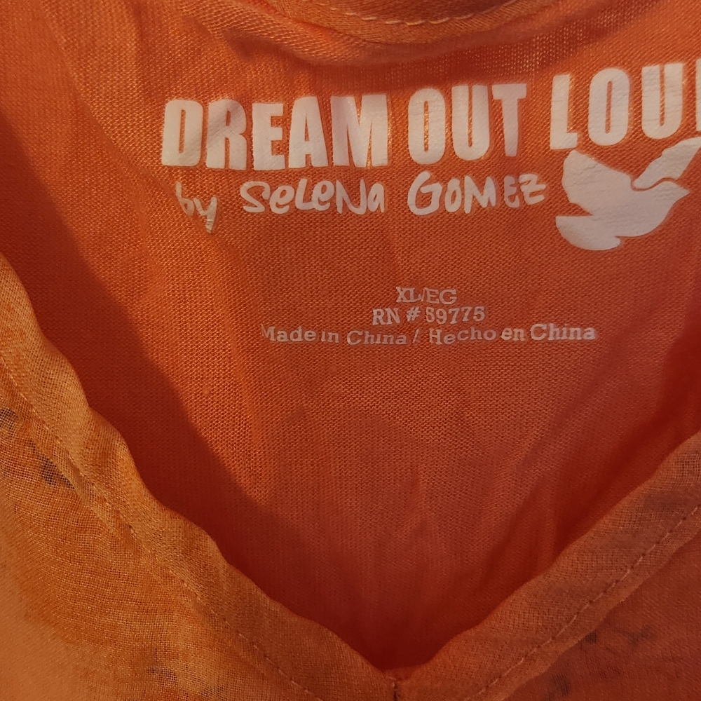 Selena Gomez Dream Out Loud Orange Top - Picture 3 of 7